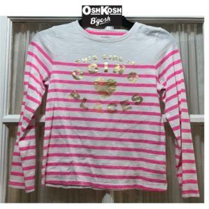 OshKosh long-sleeve, striped top.